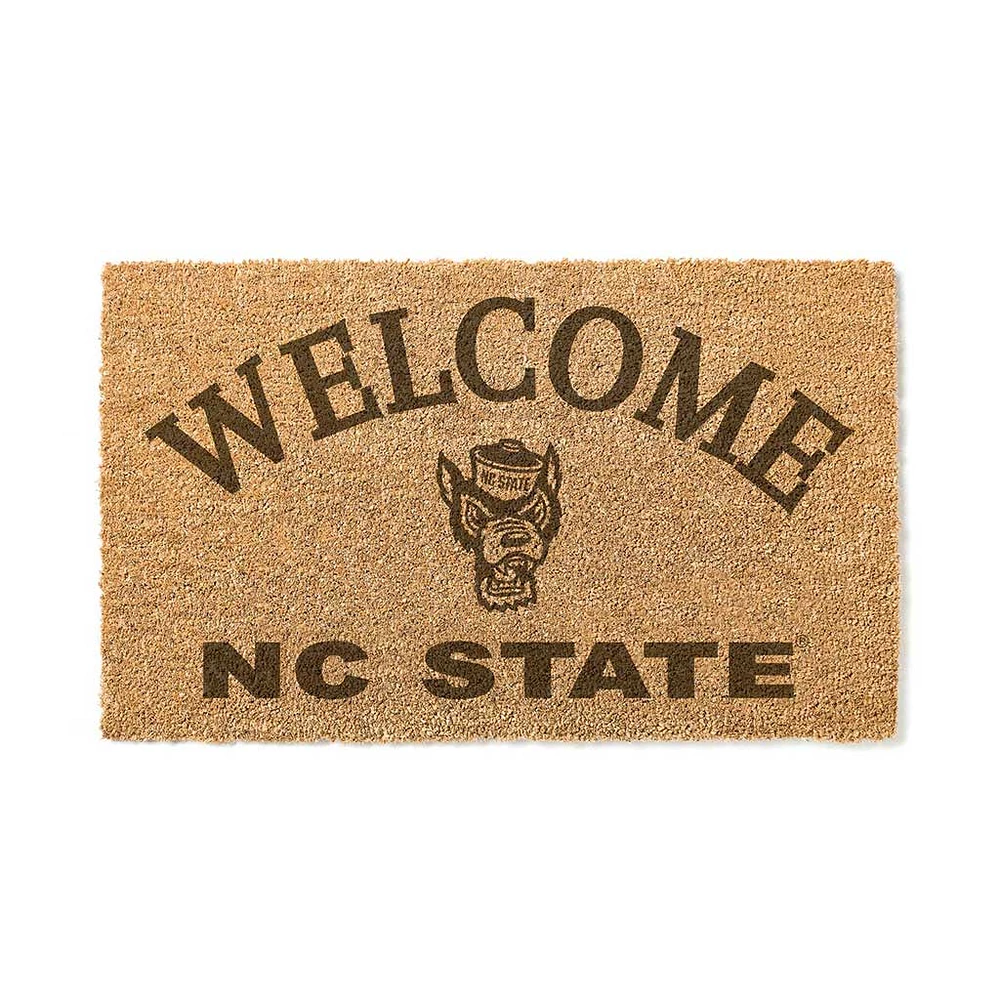 NC State Wolfpack 18" x 34" Welcome Coir Doormat