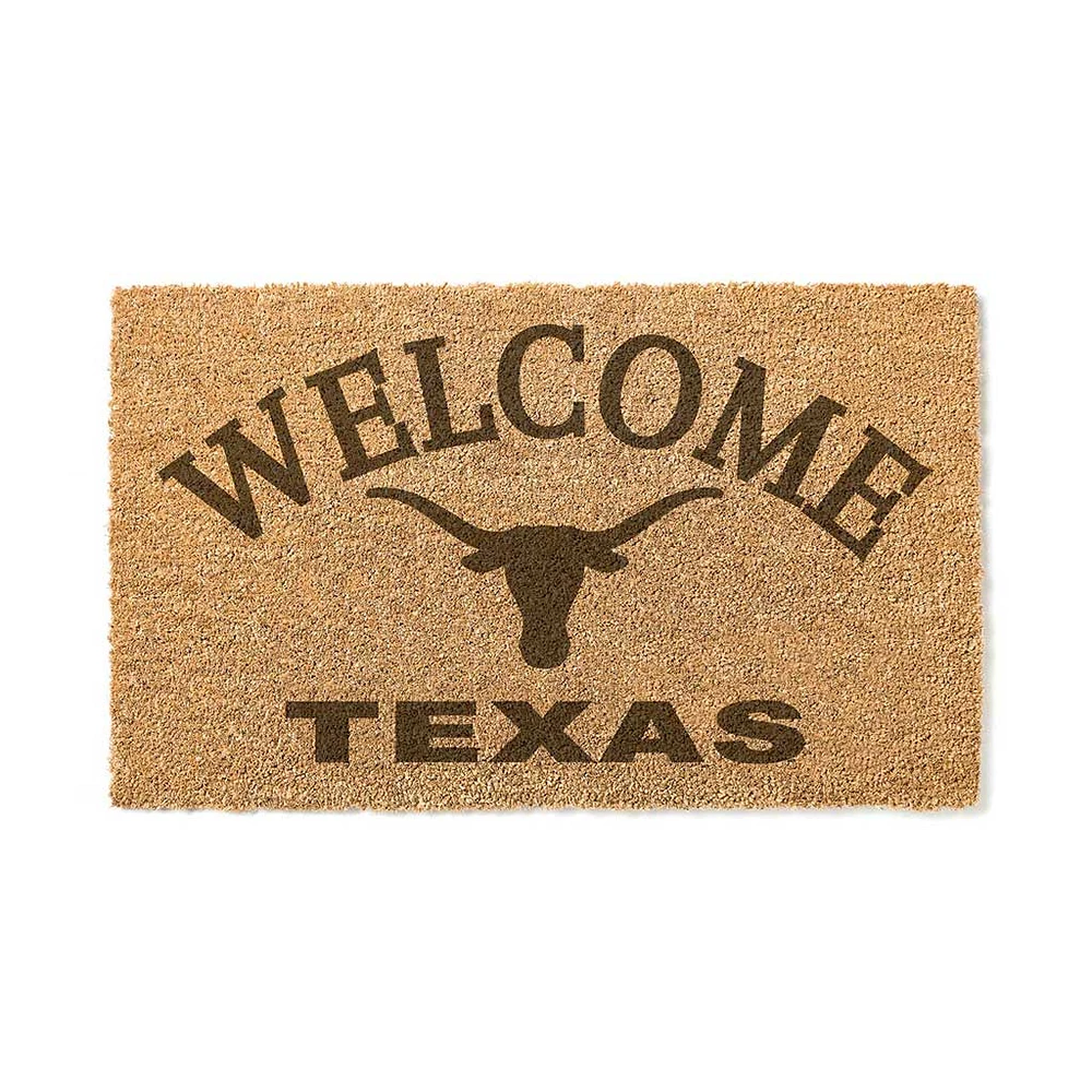 Texas Longhorns 18" x 34" Welcome Coir Doormat