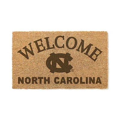 North Carolina Tar Heels 18" x 34" Welcome Coir Doomat