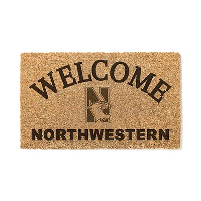 Northwestern Wildcats 18" x 34" Welcome Coir Doomat