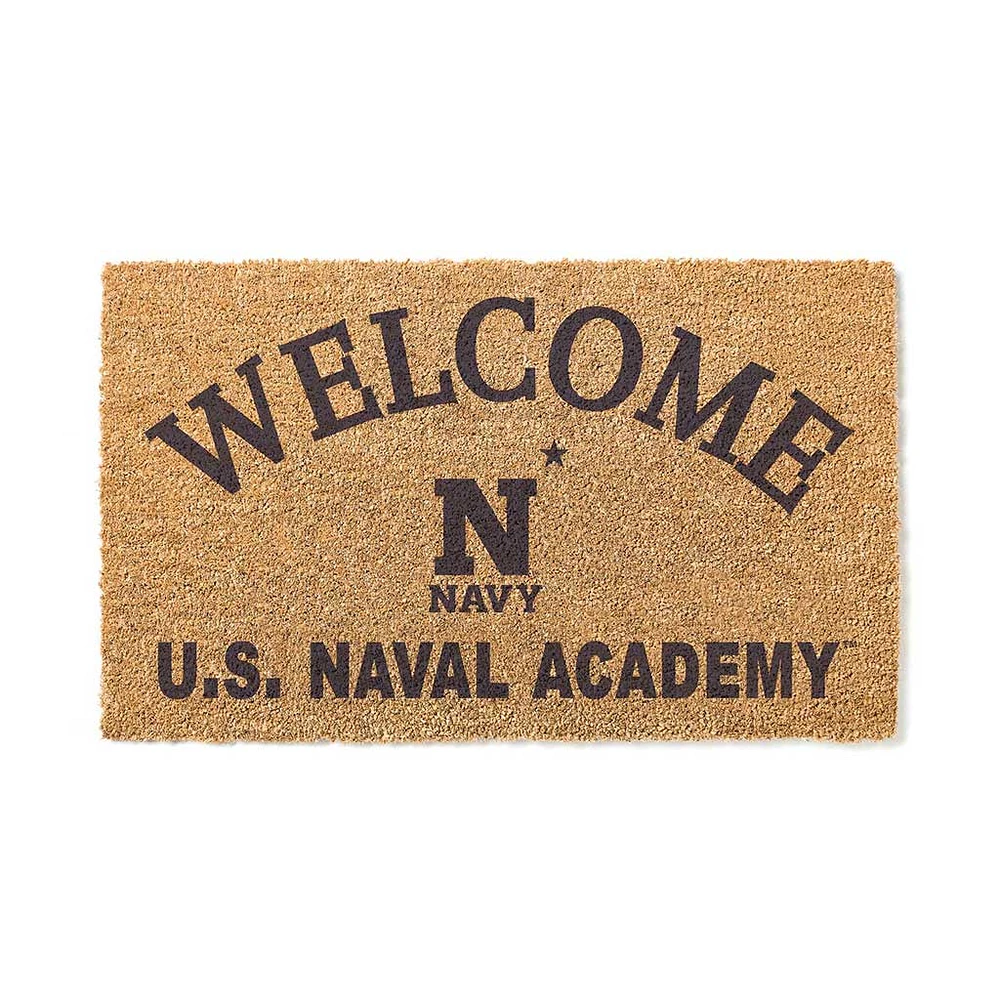 Navy Midshipmen 18" x 34" Welcome Coir Doormat
