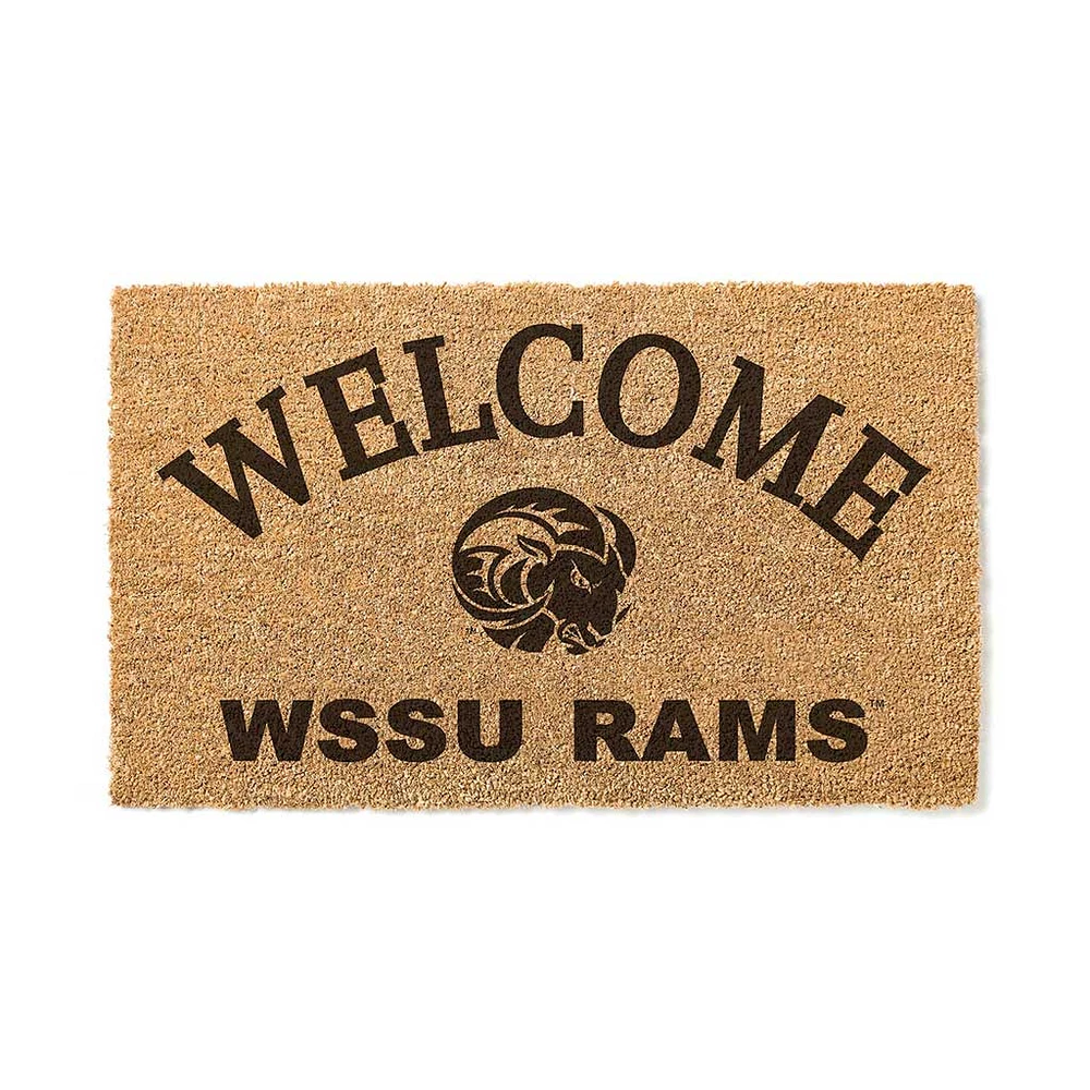 Winston-Salem State Rams 18" x 34" Welcome Coir Doomat
