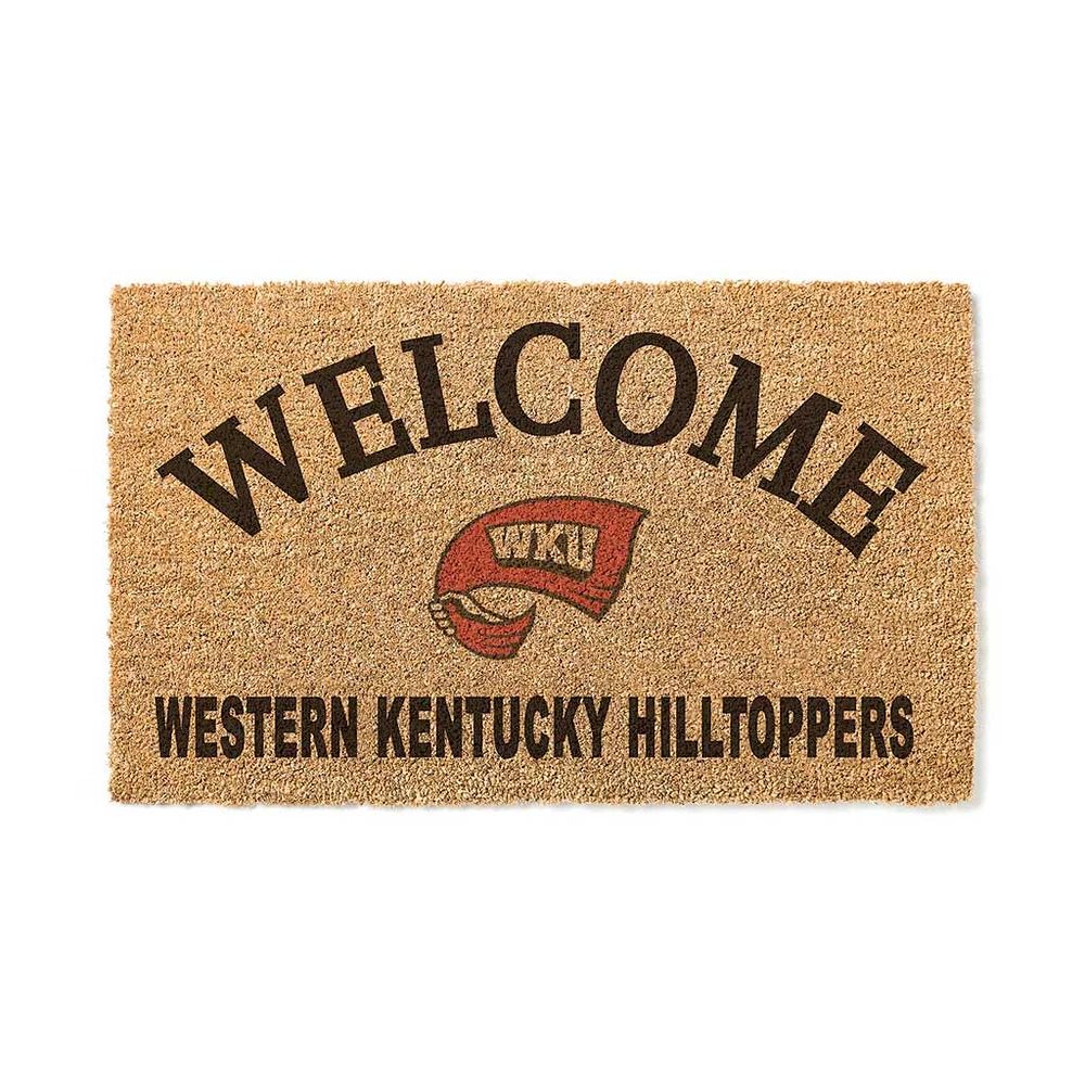 Western Kentucky Hilltoppers 18" x 34" Welcome Coir Doomat