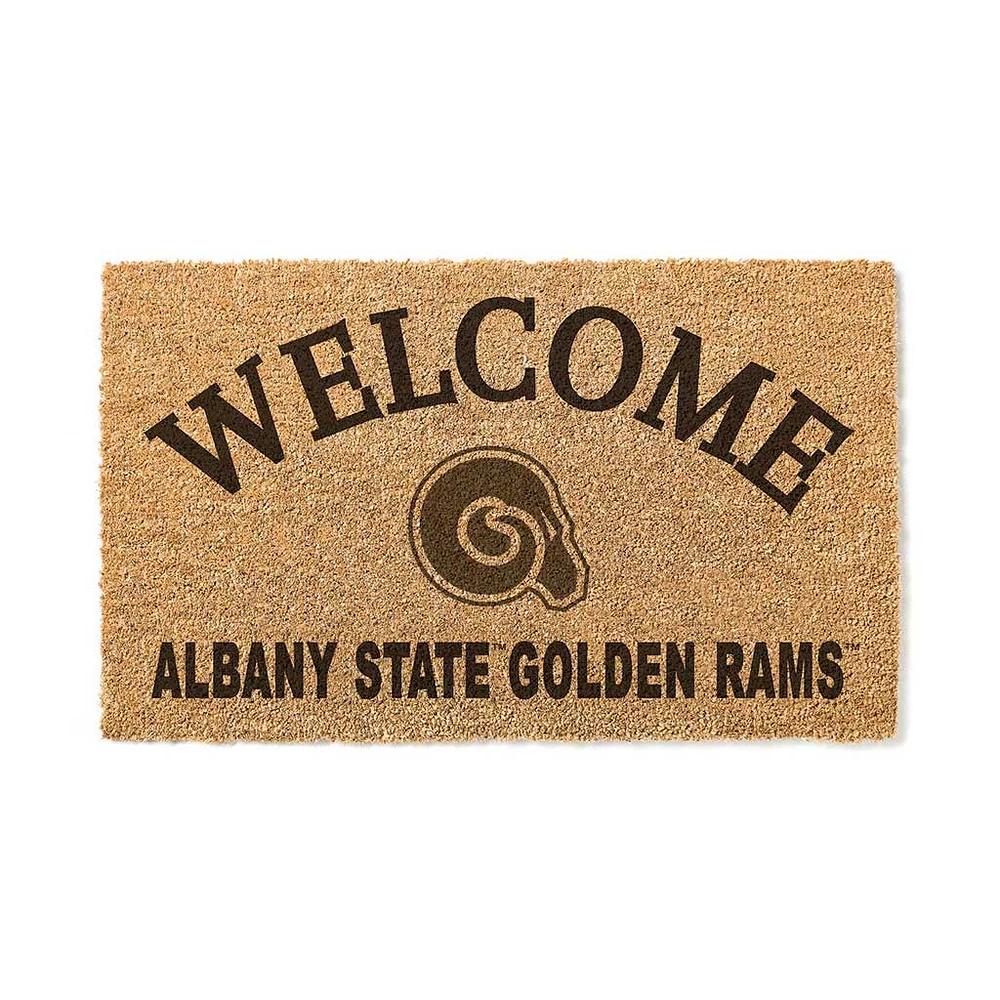 Albany State Golden Rams 18" x 34" Welcome Coir Doomat