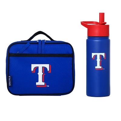 Wildkin Texas Rangers 18oz. Water Bottle & Lunch Box Set