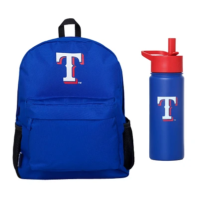 Wildkin Texas Rangers Backpack & 18 oz. Water Bottle 2-Piece Set