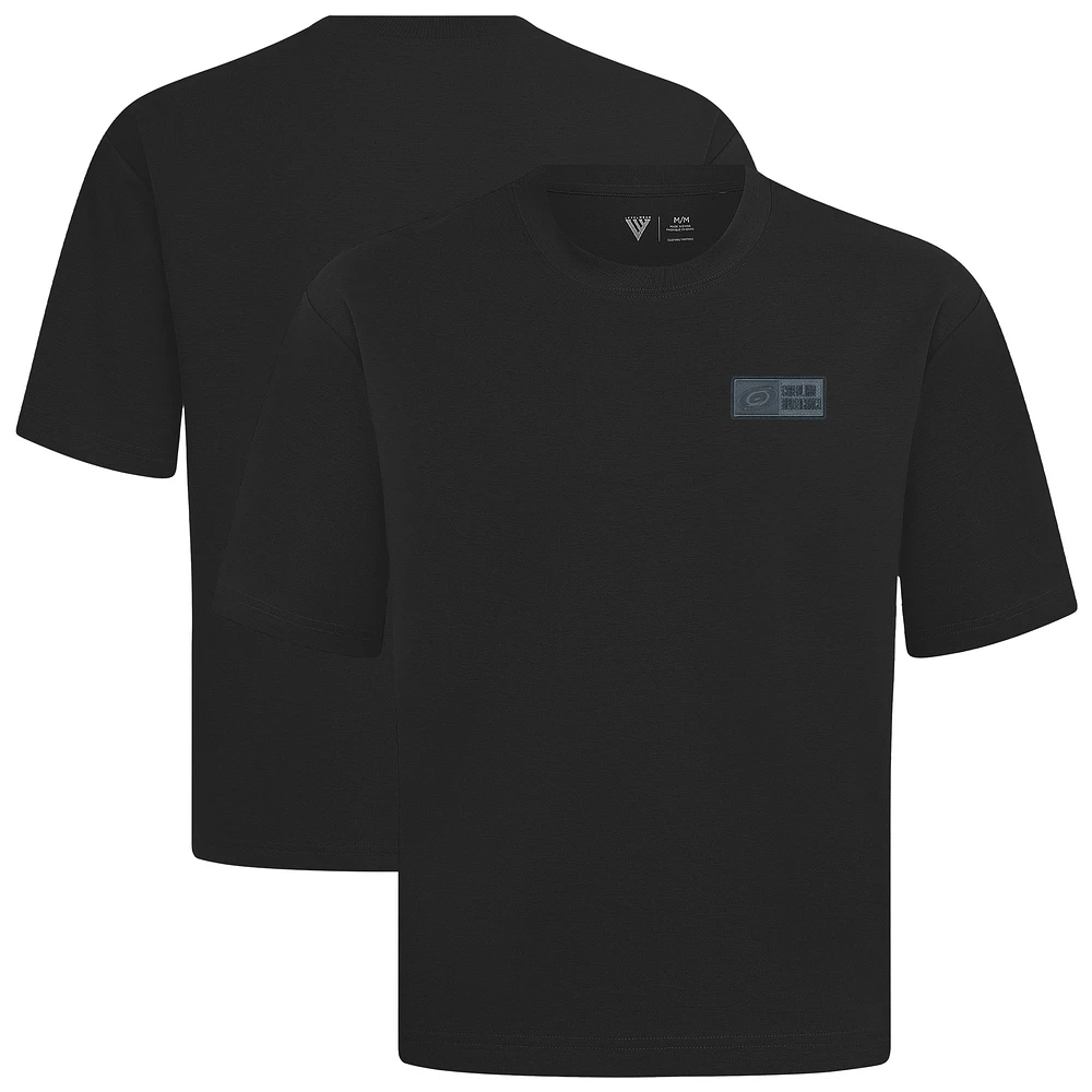 Men's Levelwear Black Carolina Hurricanes Luxe Signature Knit Lineage T-Shirt