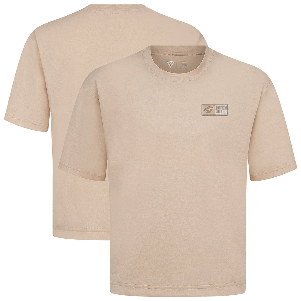 Men's Levelwear Khaki Minnesota Wild Luxe Signature Knit Lineage T-Shirt