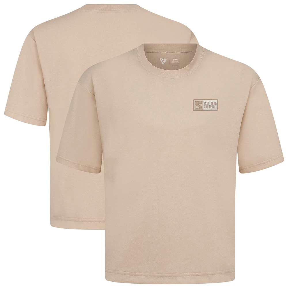 Men's Levelwear Khaki New York Rangers Luxe Signature Knit Lineage T-Shirt