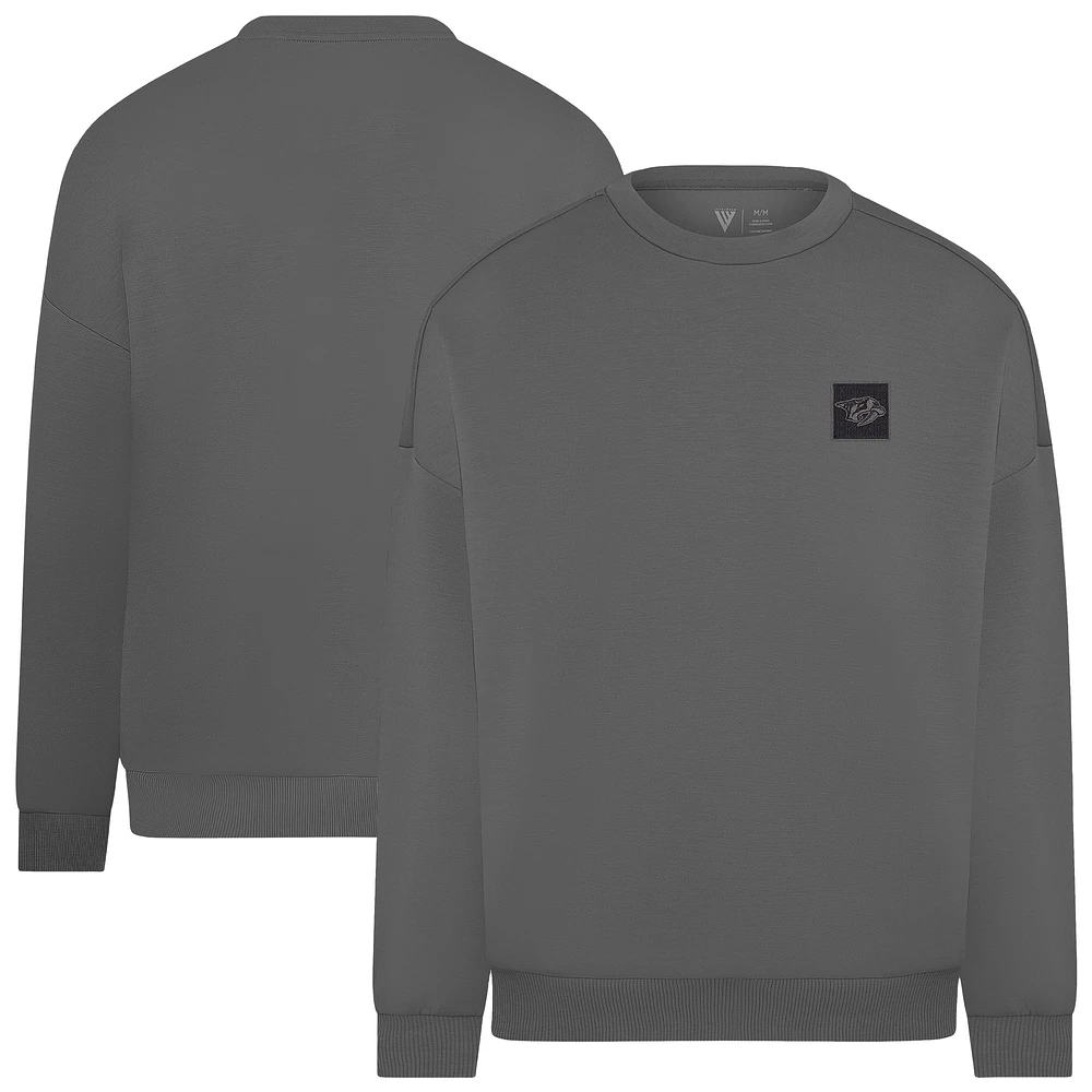 Men's Levelwear Gray Nashville Predators Luxe Signature Heirloom Tri-Blend Pullover Sweatshirt