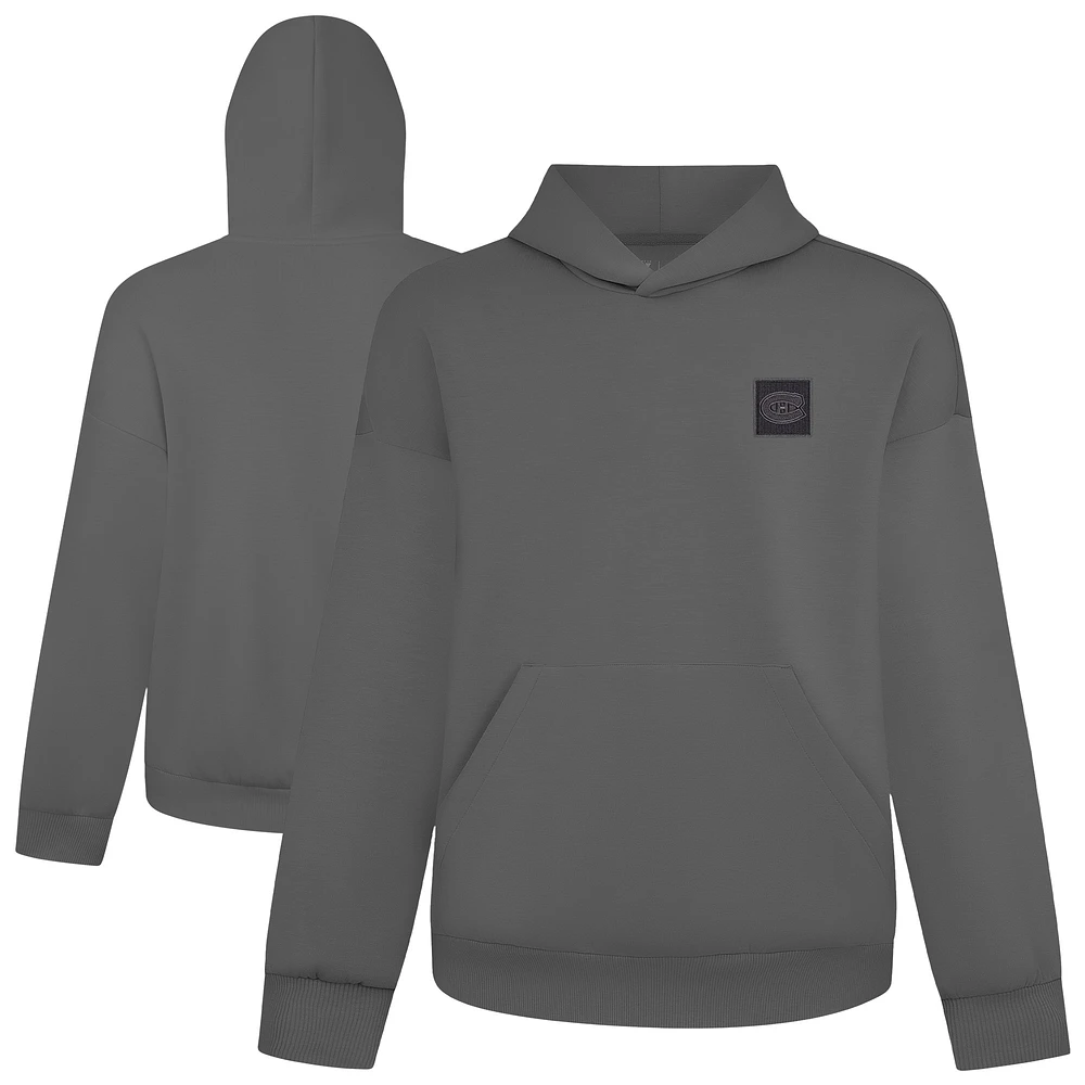 Men's Levelwear Gray Montreal Canadiens Luxe Signature Heirloom Tri-Blend Pullover Hoodie
