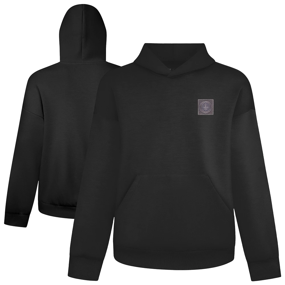 Men's Levelwear Black Winnipeg Jets Luxe Signature Heirloom Tri-Blend Pullover Hoodie