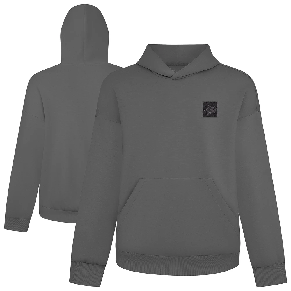 Men's Levelwear Gray San Jose Sharks Luxe Signature Heirloom Tri-Blend Pullover Hoodie