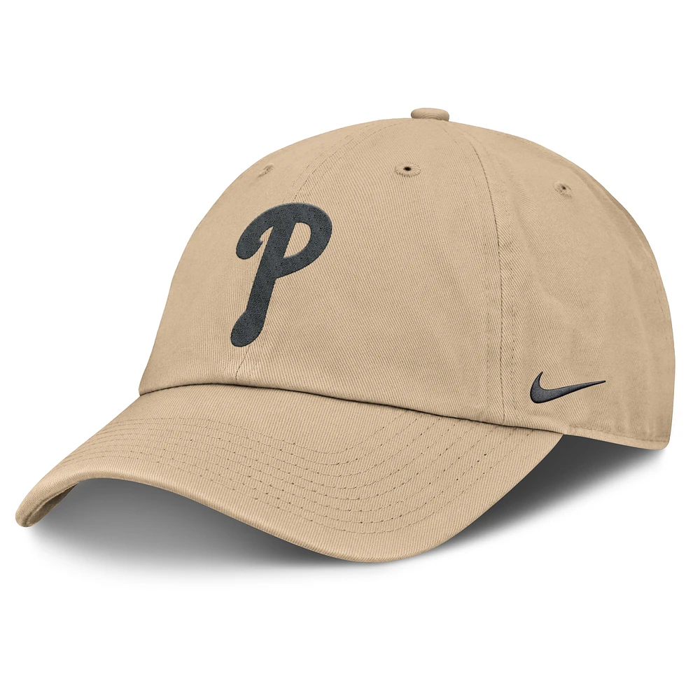 Men's Nike Khaki Philadelphia Phillies Club Adjustable Hat