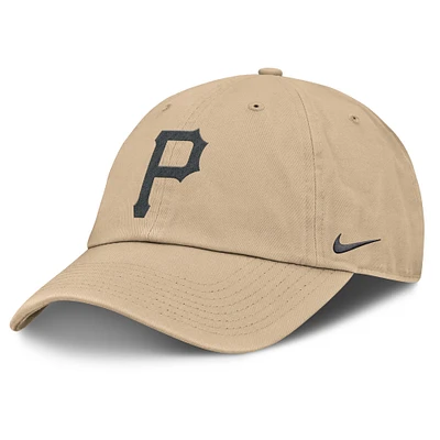Men's Nike Khaki Pittsburgh Pirates Club Adjustable Hat