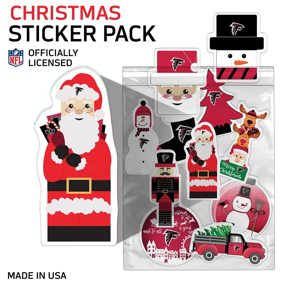 Atlanta Falcons Holiday Sticker Set