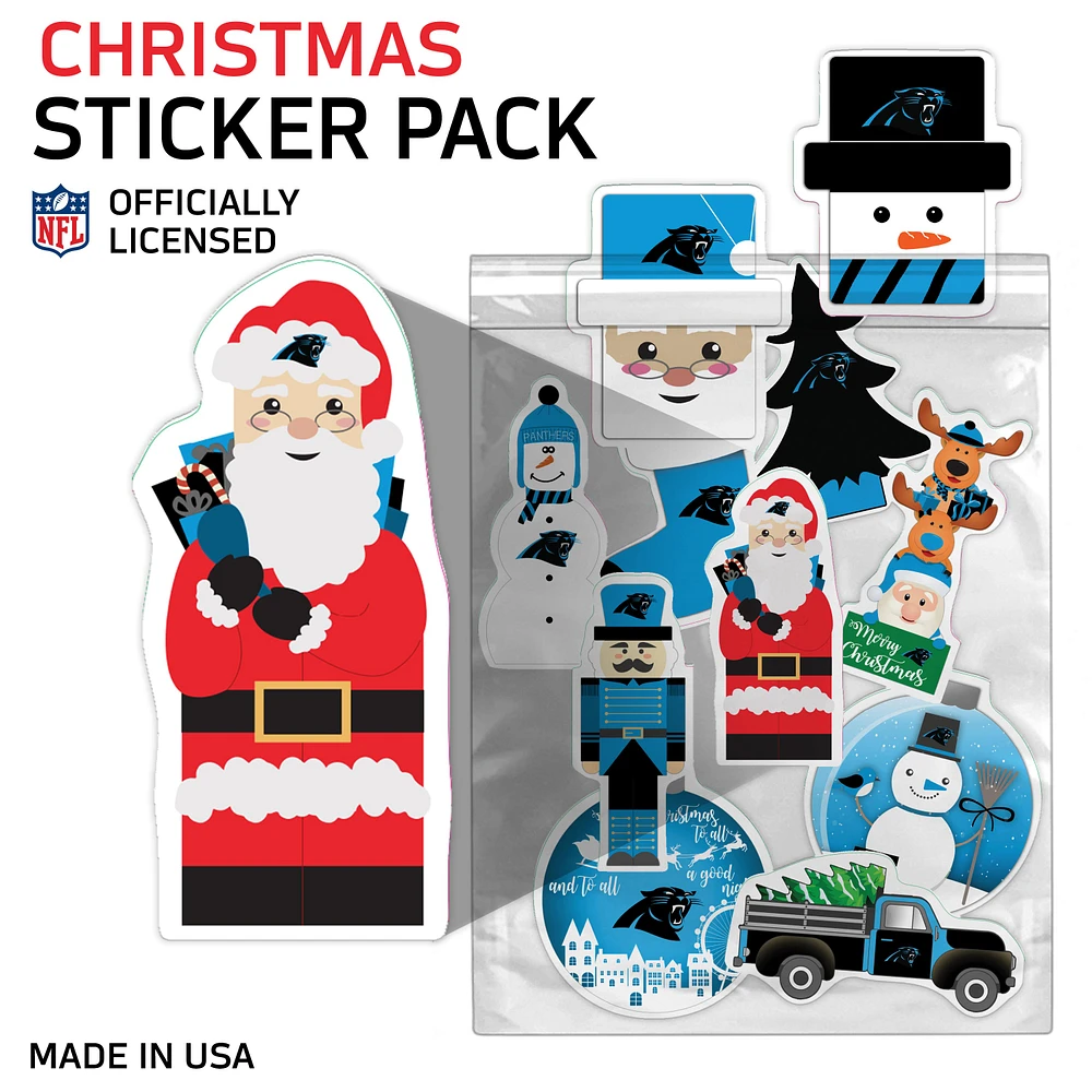 Carolina Panthers Holiday Sticker Set