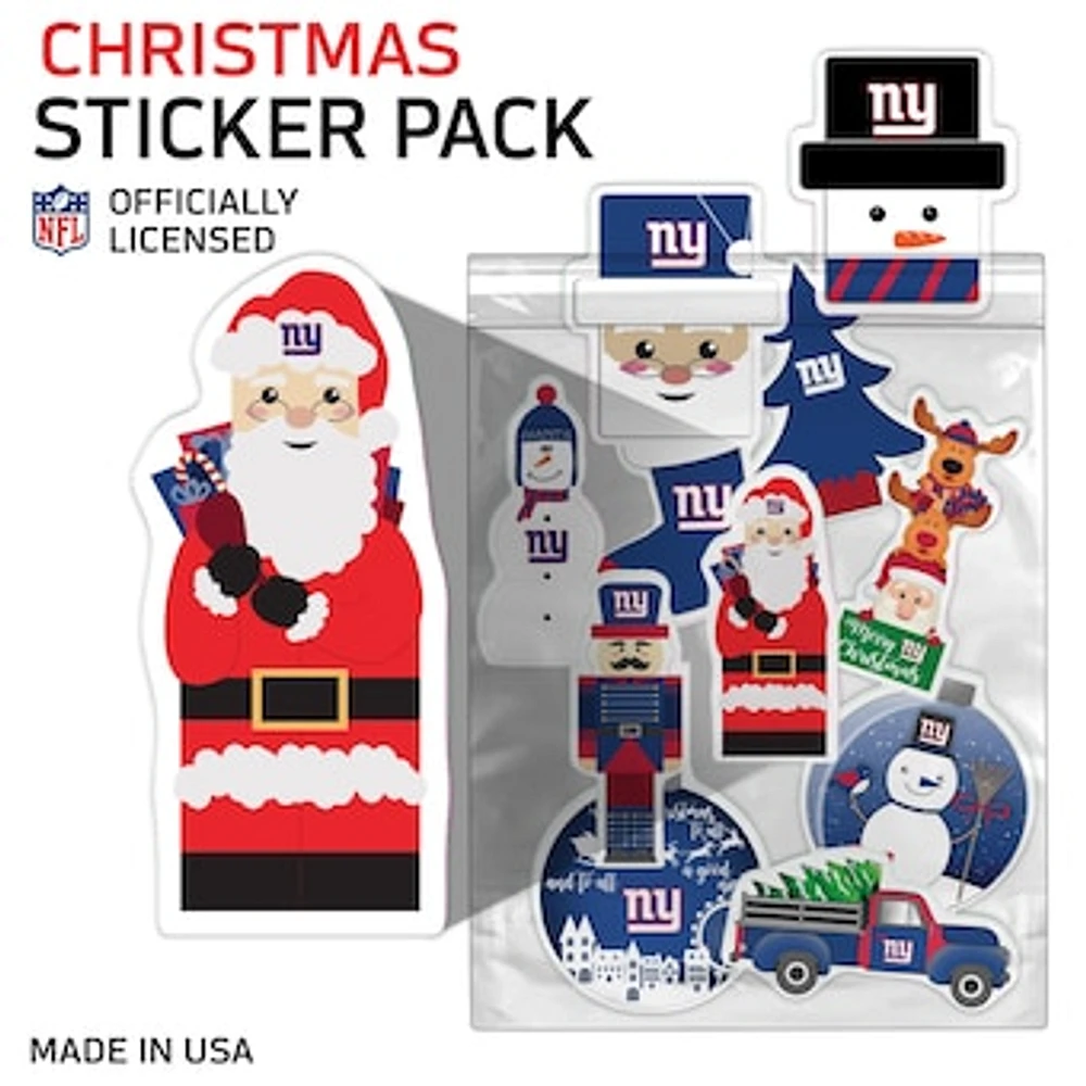 New York Giants Holiday Sticker Set