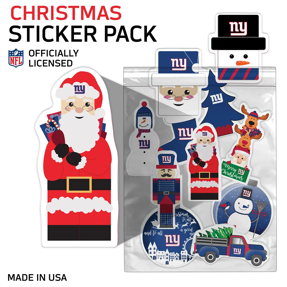 New York Giants Holiday Sticker Set