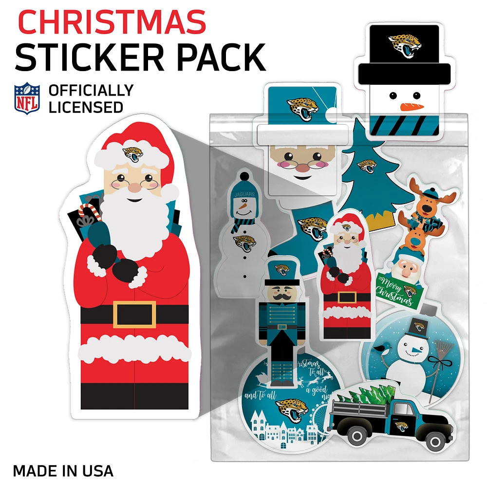 Jacksonville Jaguars Holiday Sticker Set