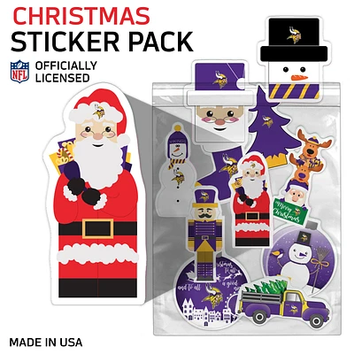 Minnesota Vikings Holiday Sticker Set