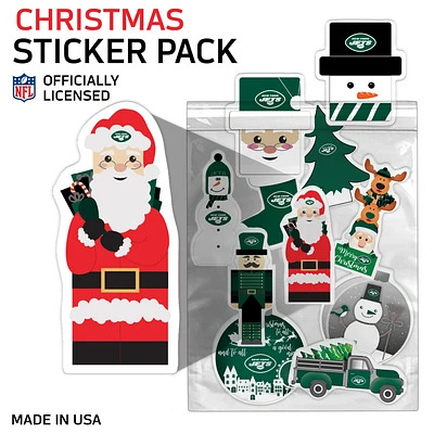 New York Jets Holiday Sticker Set