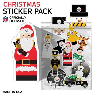 Pittsburgh Steelers Holiday Sticker Set