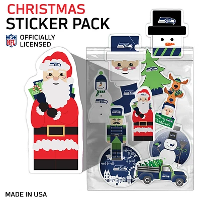 Seattle Seahawks Holiday Sticker Set