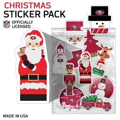 San Francisco 49ers Holiday Sticker Set