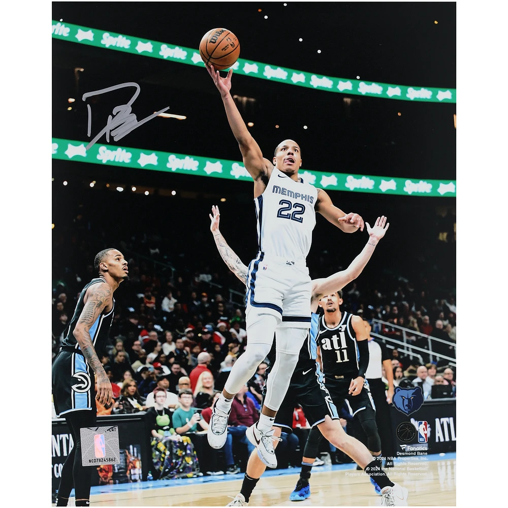 Desmond Bane Memphis Grizzlies Autographed 8" x 10" Layup vs. Atlanta Hawks Photograph Layup