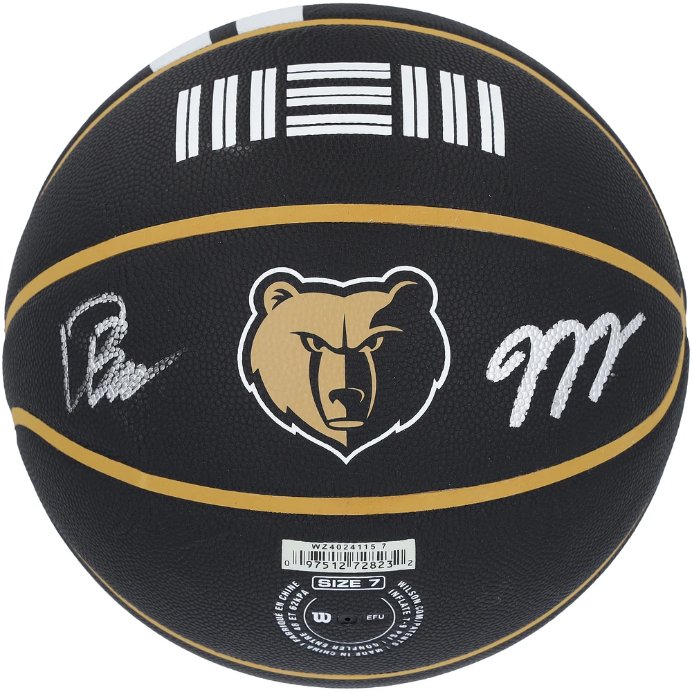 Jaren Jackson Jr., Desmond Bane Memphis Grizzlies Autographed Wilson Authentic Series Indoor/Outdoor Basketball with Multiple Inscriptions - Limited Edition #1/25