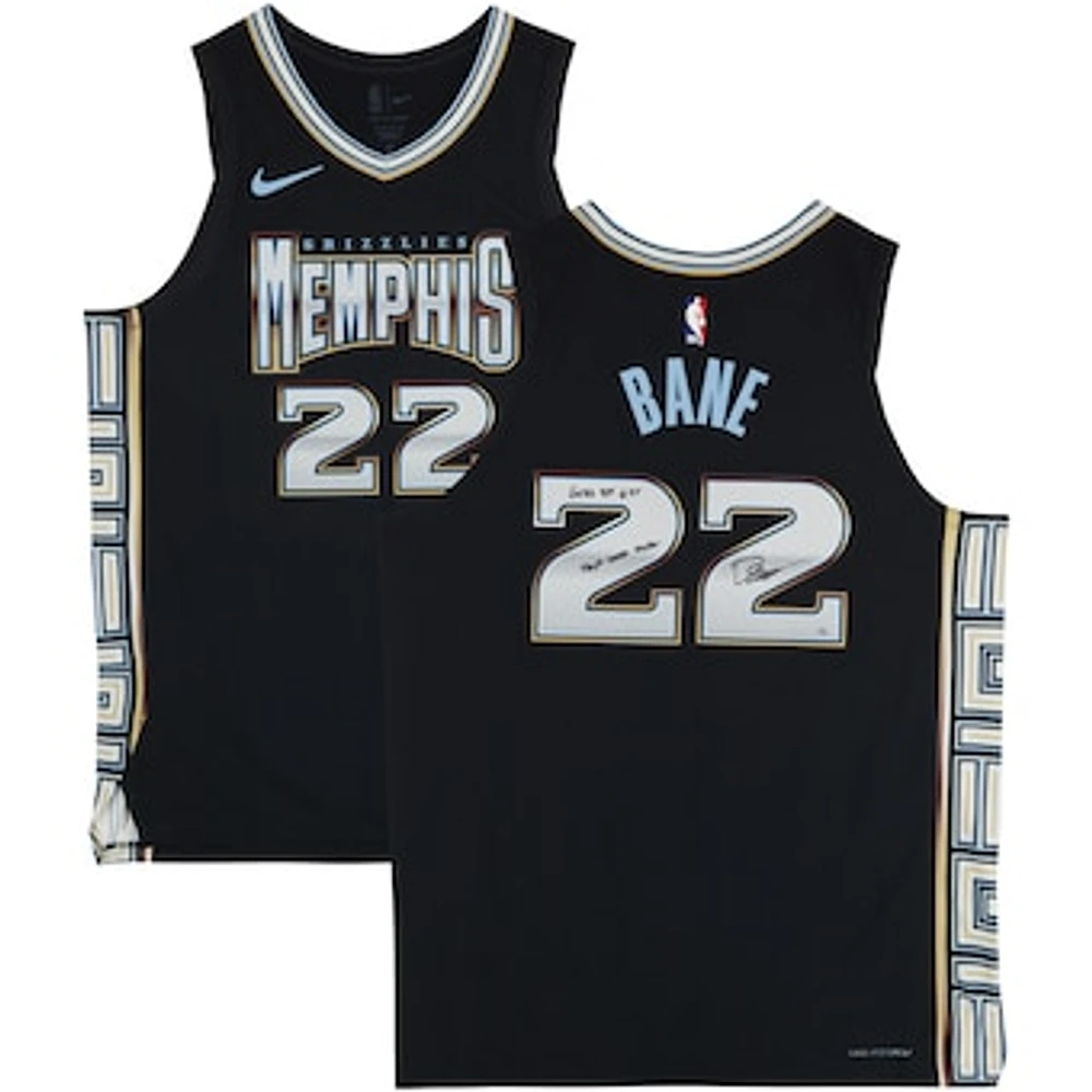 Desmond Bane Memphis Grizzlies Autographed Nike Black 2022-23 Icon Authentic Jersey with Multiple Inscriptions - Limited Edition of 5