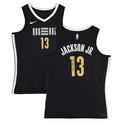 Jaren Jackson Jr. Memphis Grizzlies Autographed Nike Black City Swingman Jersey with "The Block Panther" Inscription