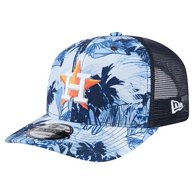 Men's New Era Navy Houston Astros Hula Trucker 9SEVENTY Adjustable Hat