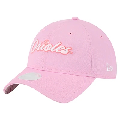 Women's New Era Pink Baltimore Orioles Mother's Day 9TWENTY Adjustable Hat