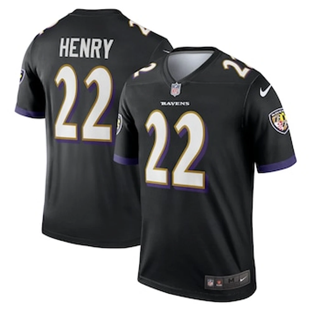 Men's Nike Derrick Henry Black Baltimore Ravens Legend Player Performance Top