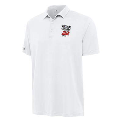 Men's Antigua Joey Logano Three-Time NASCAR Cup Series Champion Reprocess Polo