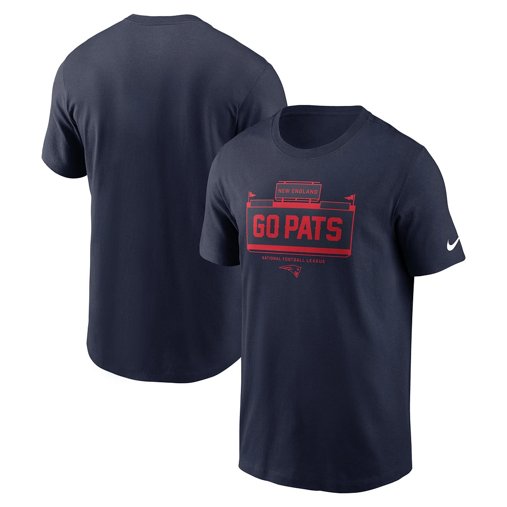 Men's Nike Navy New England Patriots Primetime Local Essential T-Shirt