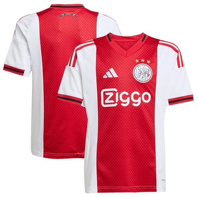 Youth adidas White Ajax 2025/26 Home Replica Jersey