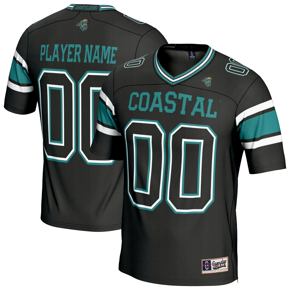 Unisex GameDay Greats Black Coastal Carolina Chanticleers NIL Lightweight Collegiate Football Fashion Jersey