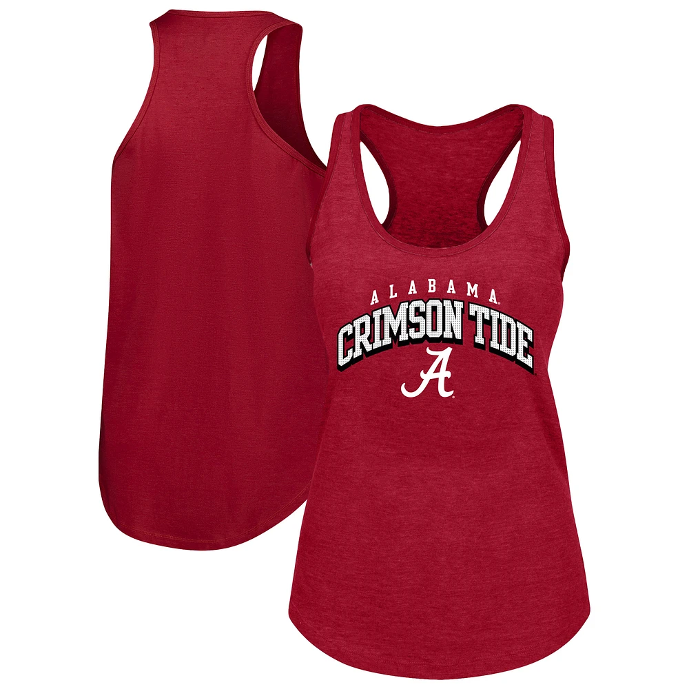 Women's Fanatics Crimson Alabama Tide Plus Arch Tank Top