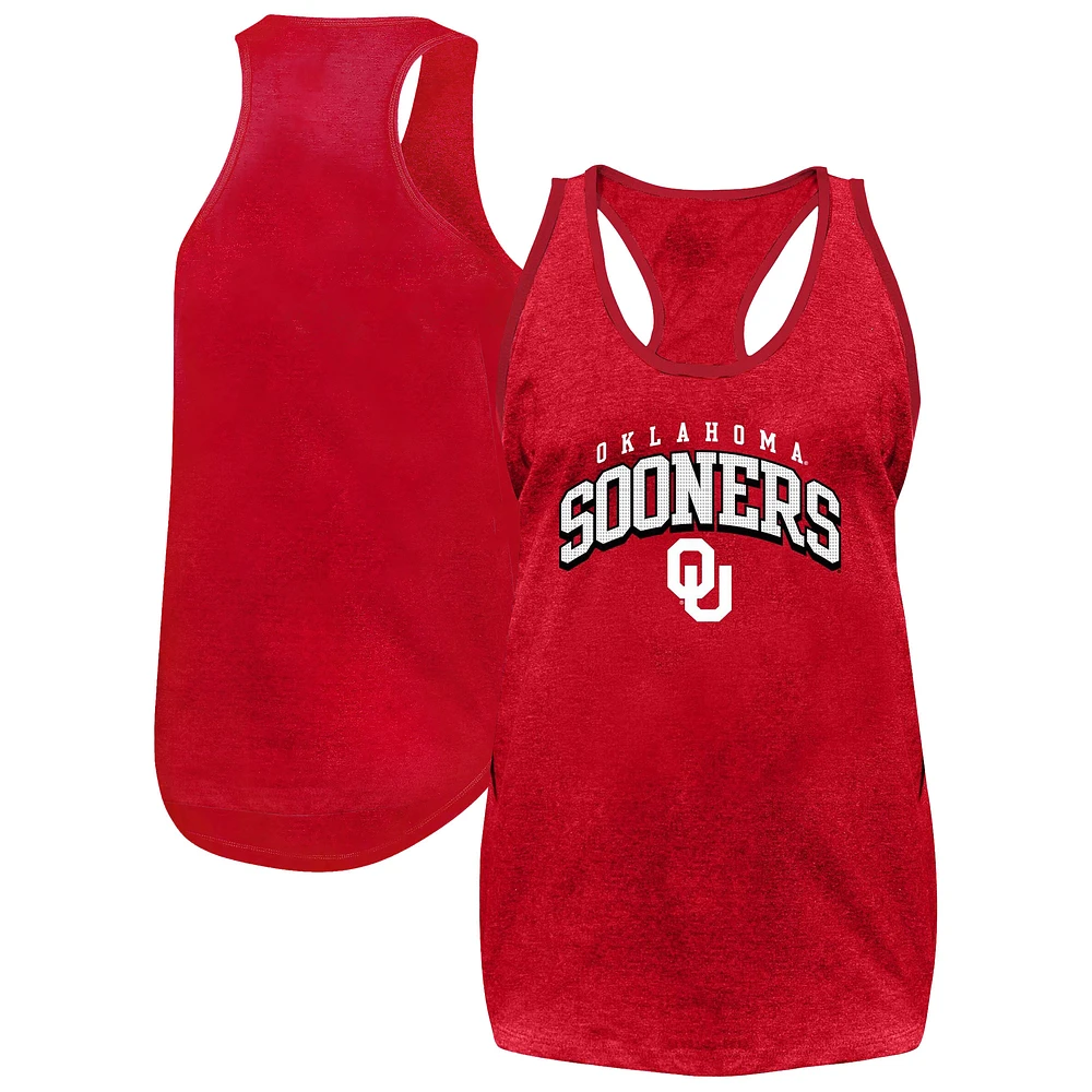 Women's Fanatics Crimson Oklahoma Sooners Plus Arch Tank Top