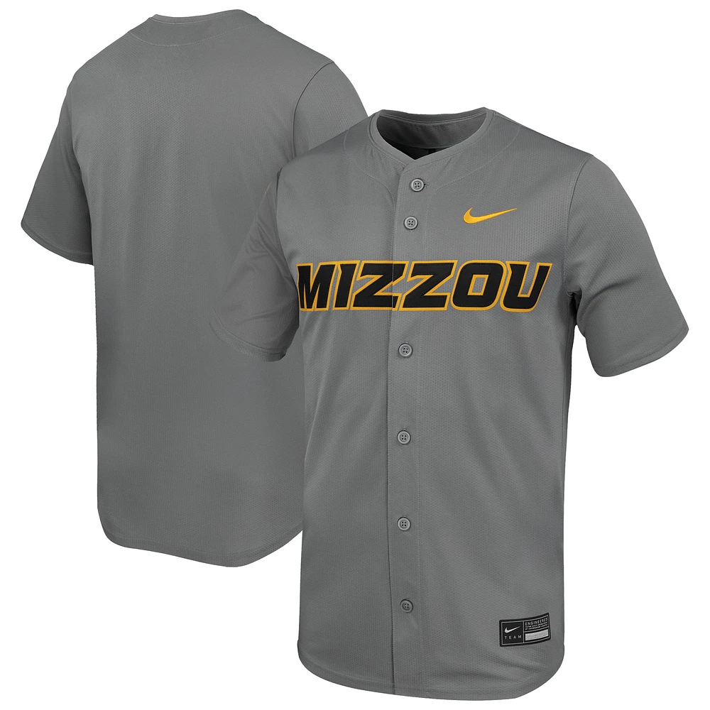 Men's Nike Gray Missouri Tigers Limited Baseball Jersey