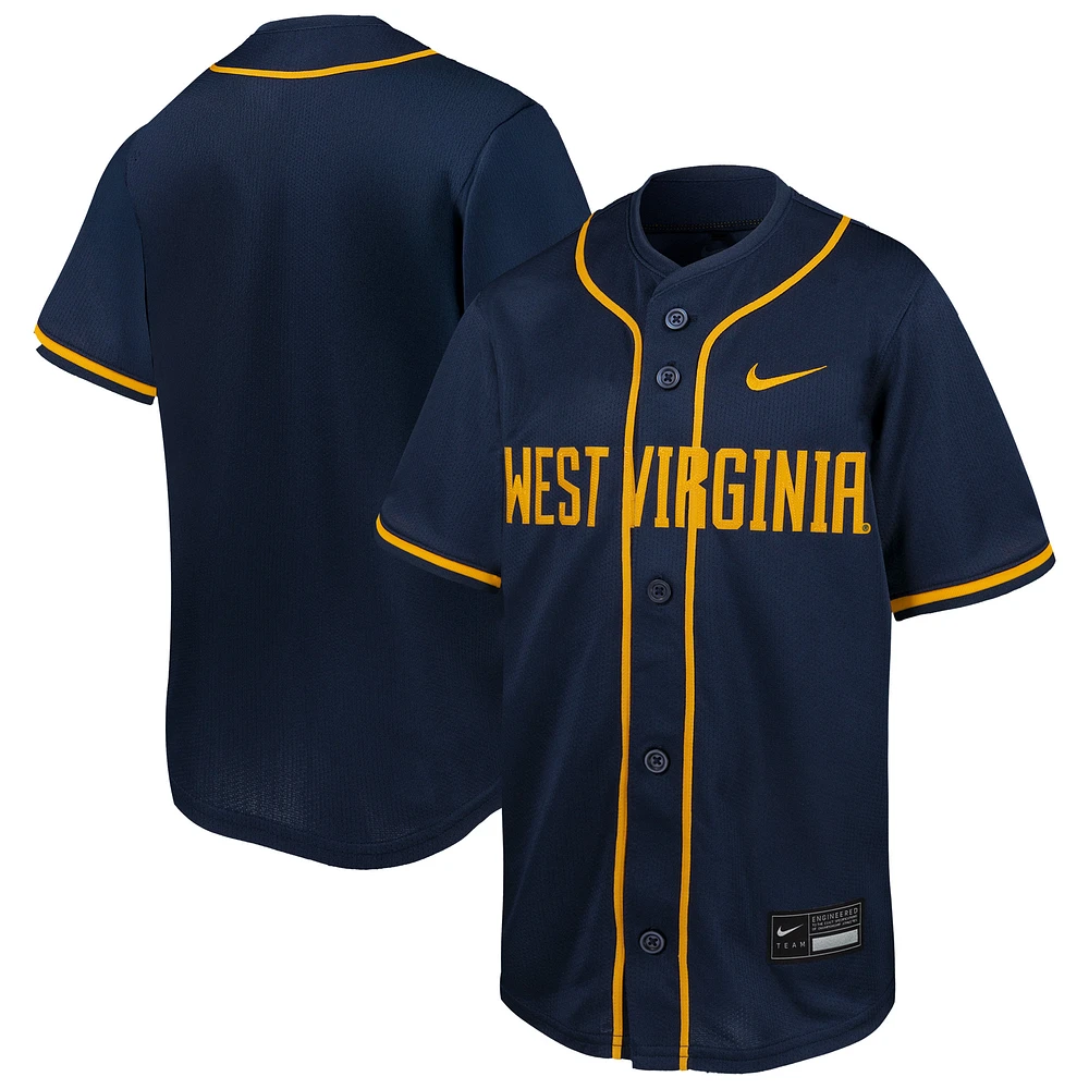 Youth Nike Navy West Virginia Mountaineers Limited Baseball Jersey