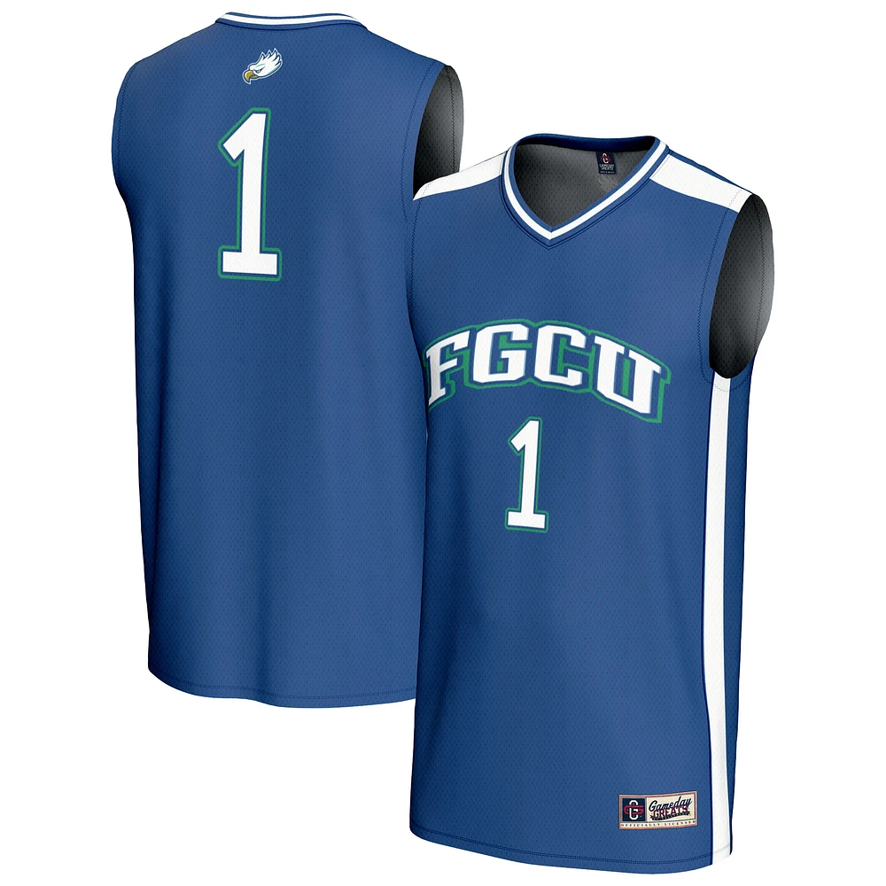 Unisex GameDay Greats #1 Blue Florida Gulf Coast Eagles Lightweight Basketball Jersey