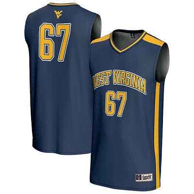 Unisex GameDay Greats #67 Navy West Virginia Mountaineers Lightweight Basketball Jersey