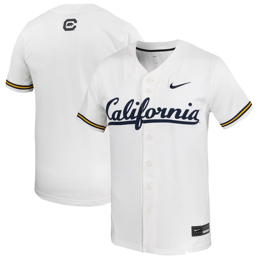 Men's Nike White Cal Bears Replica Baseball Jersey