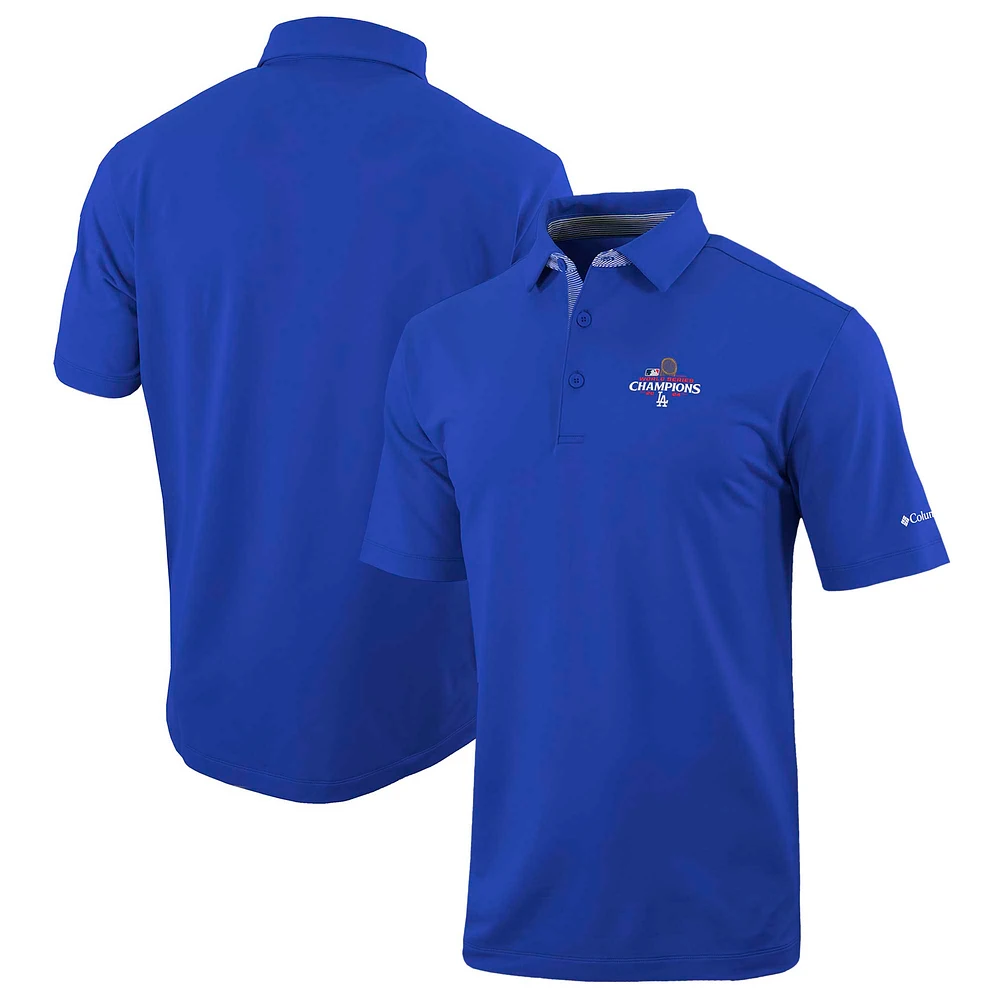 Men's Columbia Royal Los Angeles Dodgers 2024 World Series Champions Omni-Wick Even Lie Polo