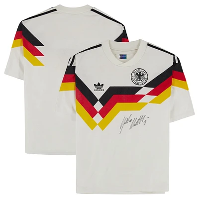 Lothar Matthäus Germany National Team Autographed 1988-90 Home Jersey - Front Signed