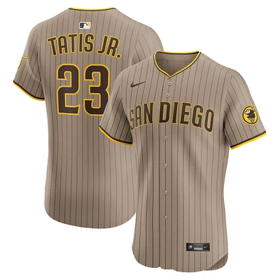 Men's Nike Fernando Tatis Jr. Sand San Diego Padres Alternate Elite Jersey